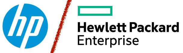 Логотипы HP Inc и Hewlett Packard Enterprise